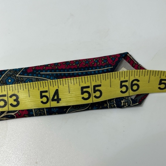 Beau Brummel Paris 100% Silk Men’s Printed Paisley Necktie - Picture 4 of 7